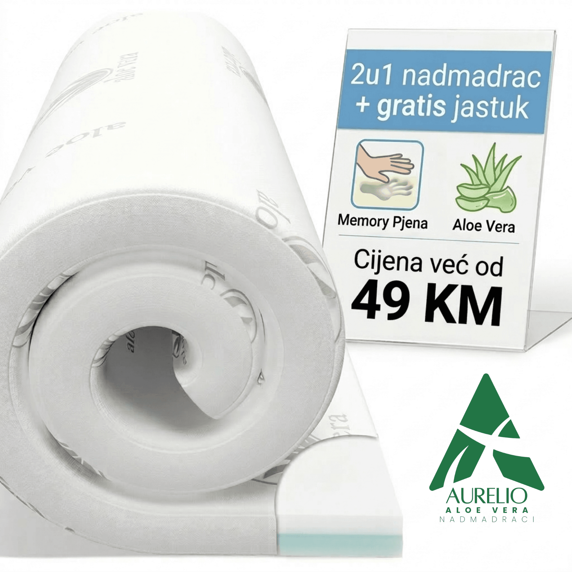 Nadmadrac 4+1 + 1X Jastuk